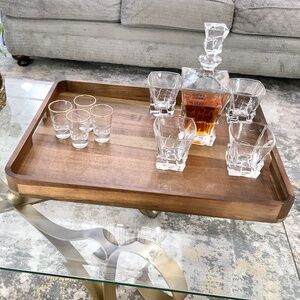 iDESIGN Acacia Wood Serving Tray
